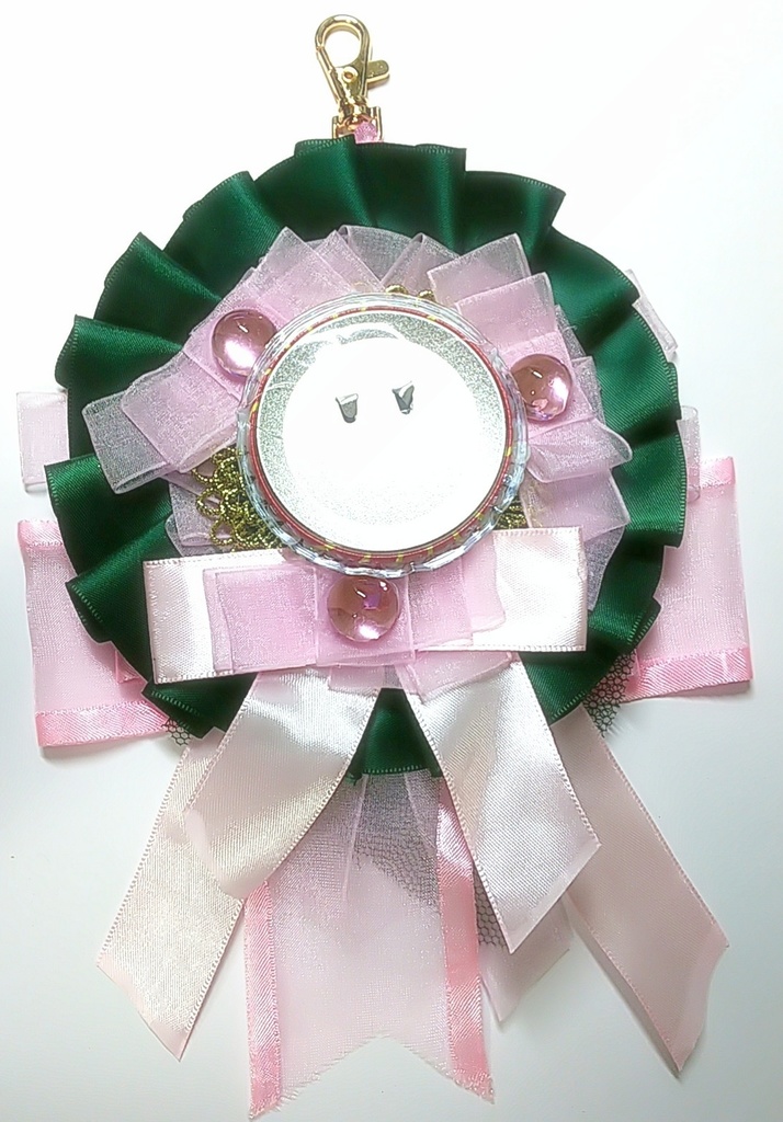 ロゼット 緑×ピンク