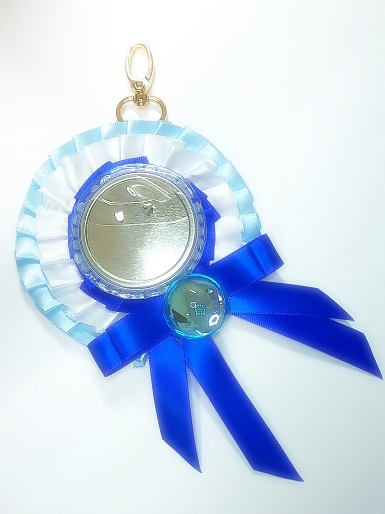 ロゼット ・青×水色×白