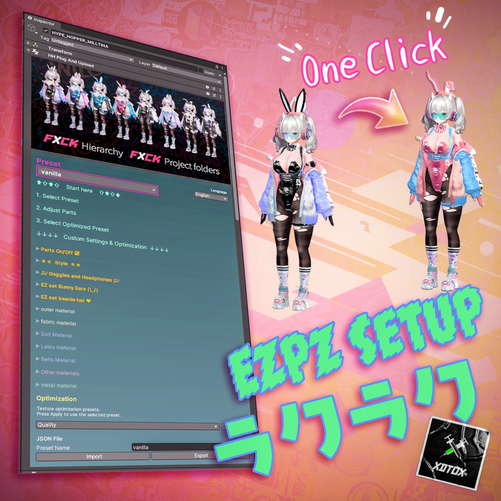 🐰🐰『Hype Hopper』🐰🐰 6アバター対応