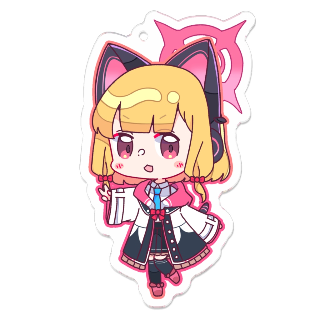 【ブルアカ】才羽モモイ アクリルキーホルダー