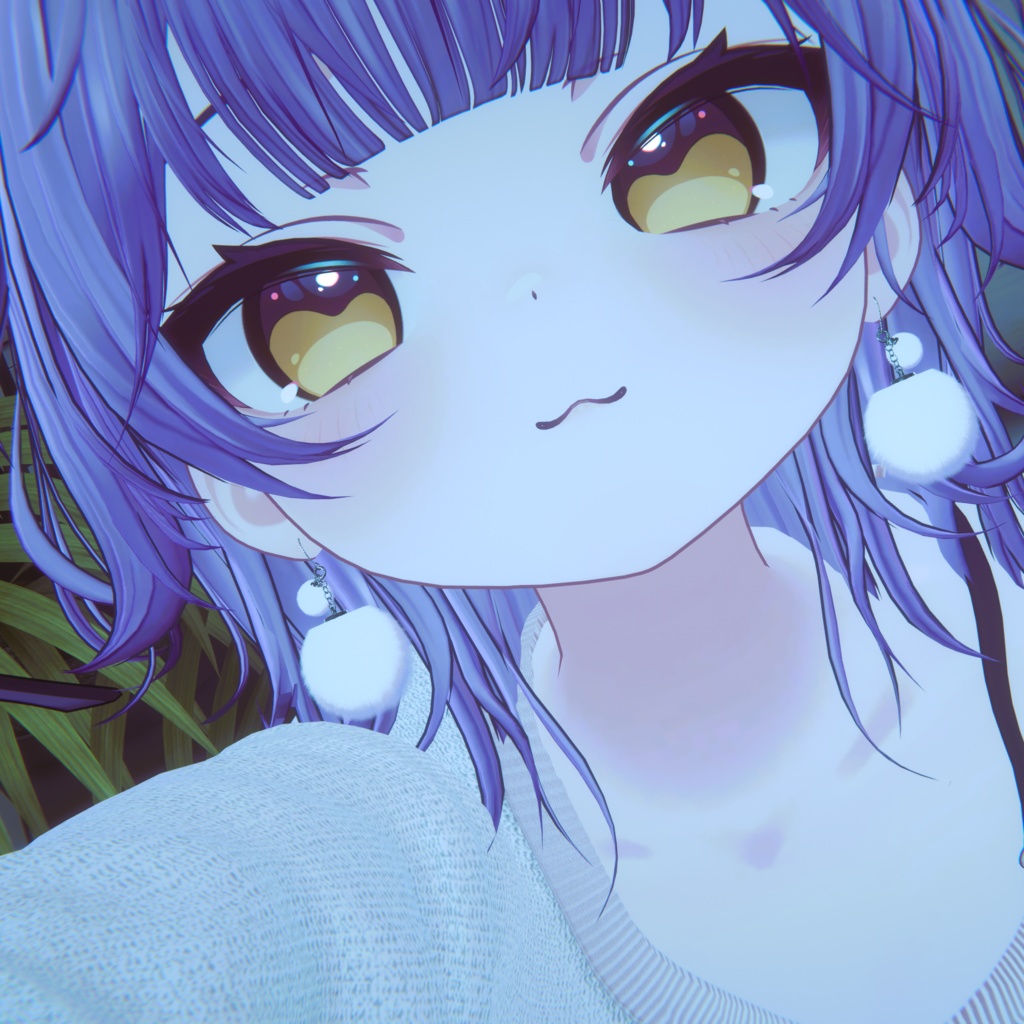 ふわもこピアス