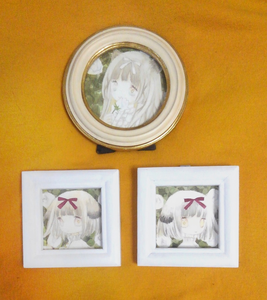 額装『花園の三姉妹』