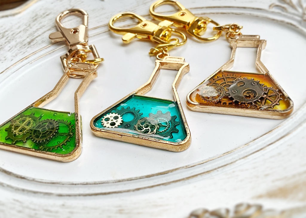 歯車 三角フラスコストラップ