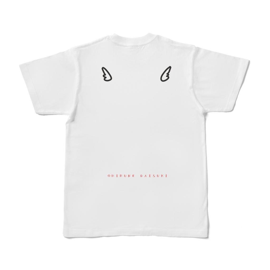 とりさんとおひるねTシャツ(白)