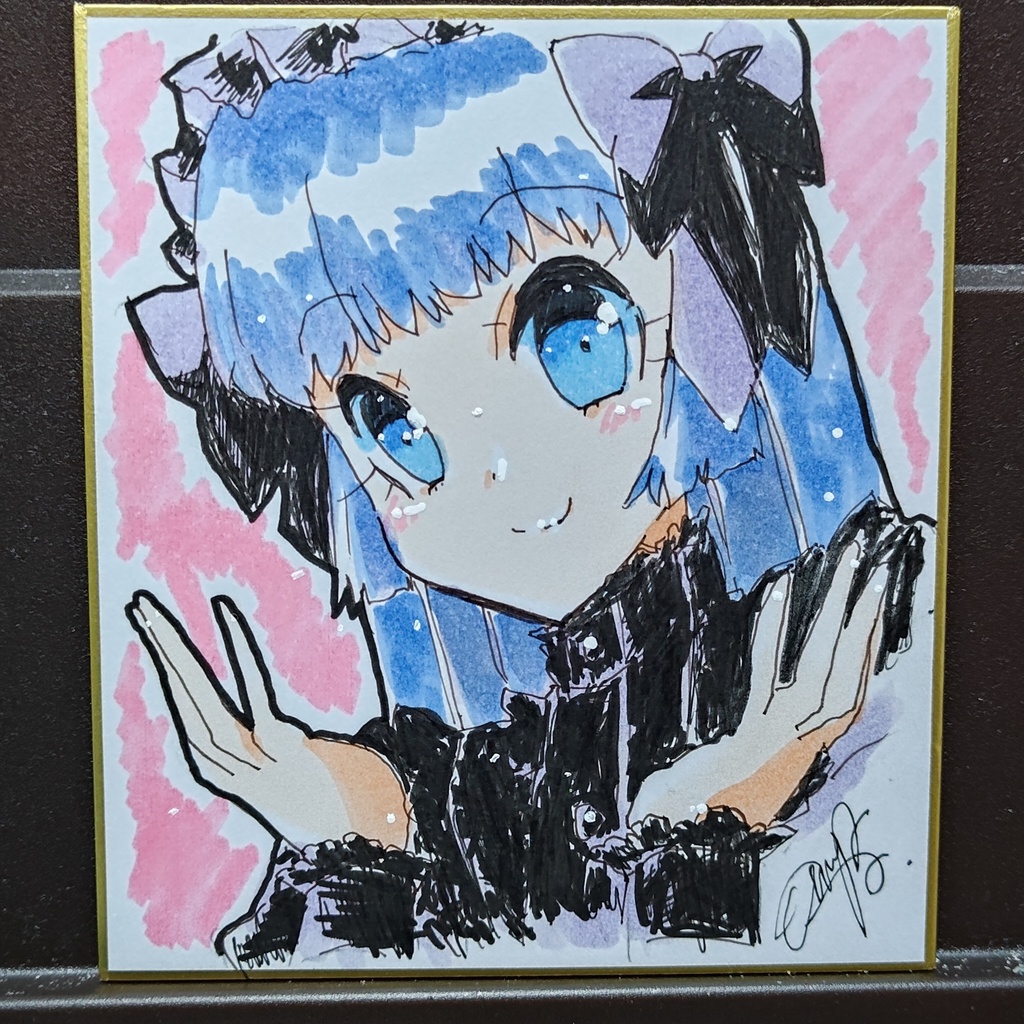 オリジナルミニ色紙 ゴスロリ