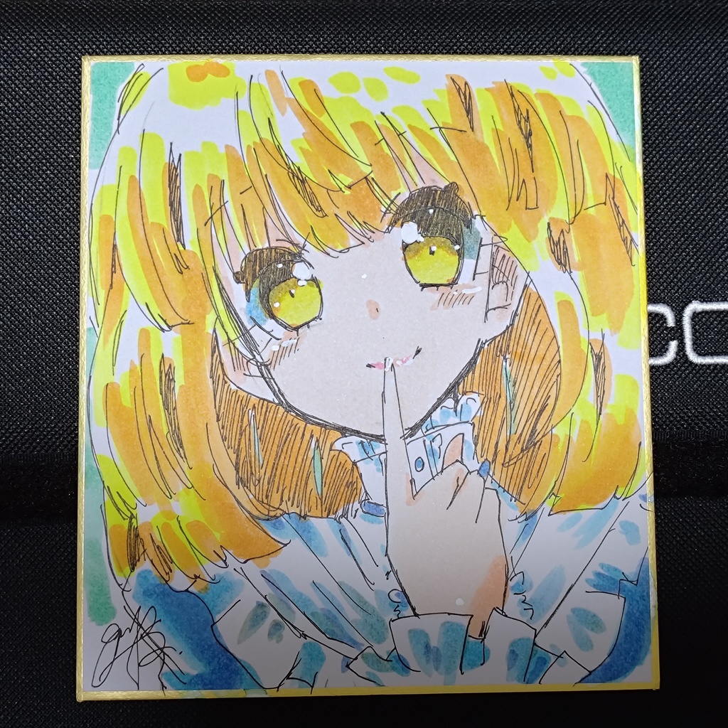 オリジナルミニ色紙 オレンジ色