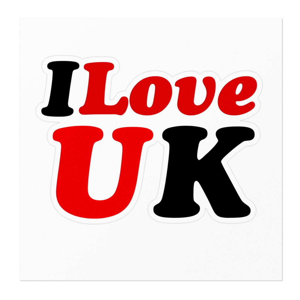 ILOVEUK ステッカー