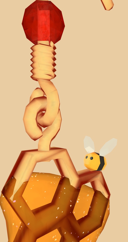 はちみつイアリング -HoneyComb Earring-