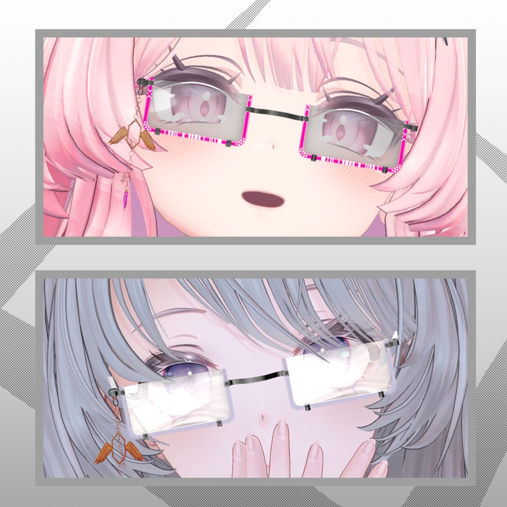 ガラスウイング・メガネ = GlassWing Glasses =