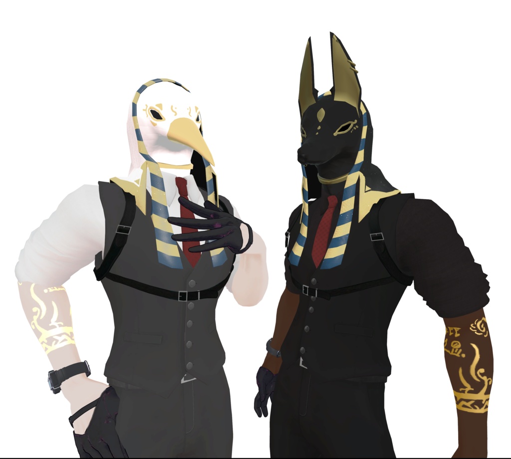 ⭐おまけ付き⭐ エジプト神マスク ※(マスクtypeは水瀬対応)仮面タイプもあり