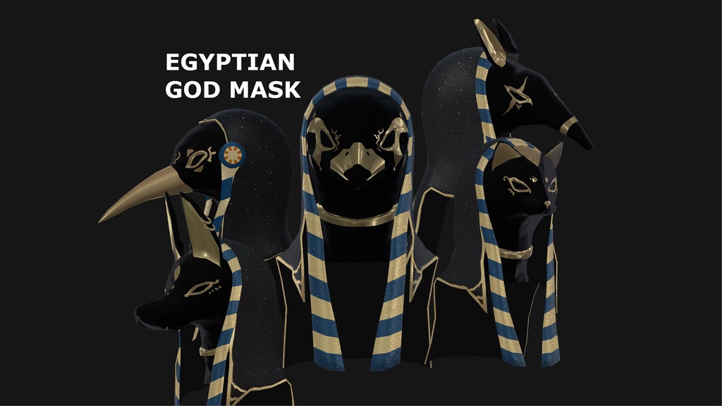 ⭐おまけ付き⭐　エジプト神マスク　※（マスクtypeは水瀬対応）仮面タイプもあり