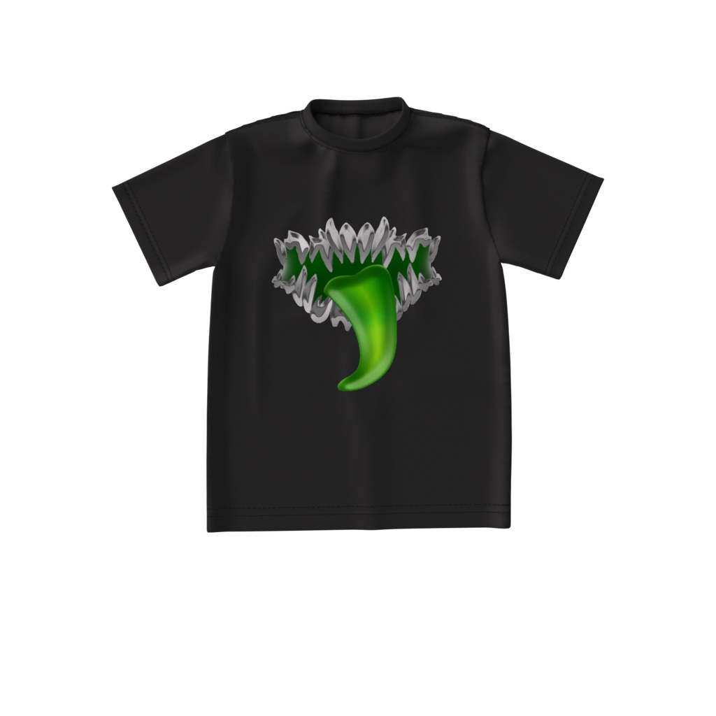 人外さんのでっかいお口のでっかいTシャツ