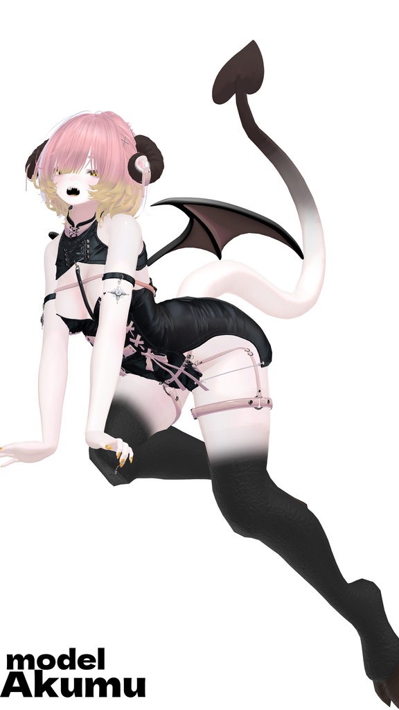 太い!!! 悪魔の尻尾!!!