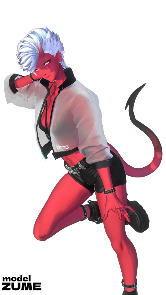 太い!!! 悪魔の尻尾!!!