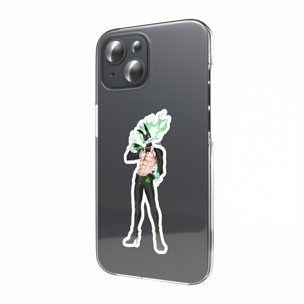 アヌ人外(炎頭)スマホステッカー