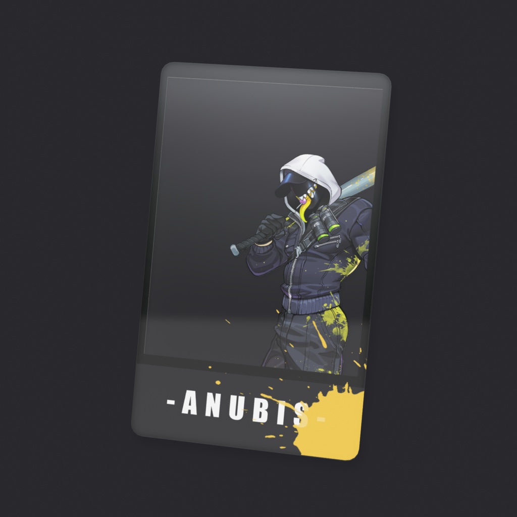 アヌ人外(黄色フーディー)クリアカード