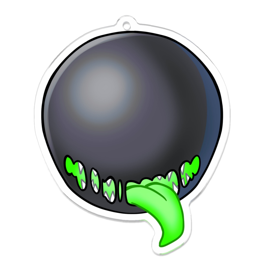 アヌちび人外（緑舌）ヘッドアクキー