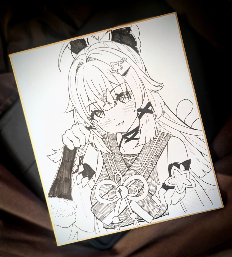 描き下ろし直筆色紙【原神】