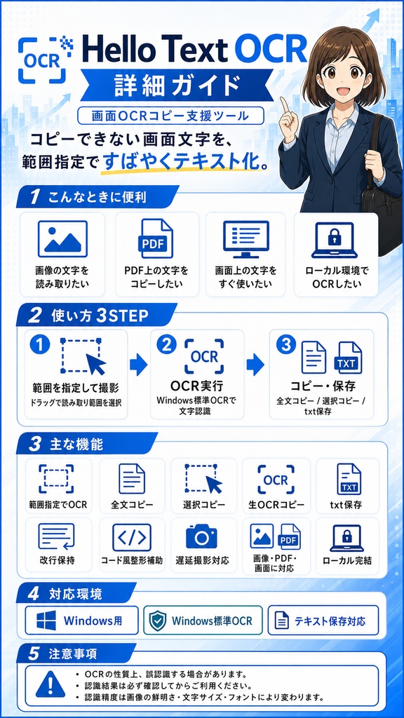Hello Text OCR|画面OCRコピー支援ツール