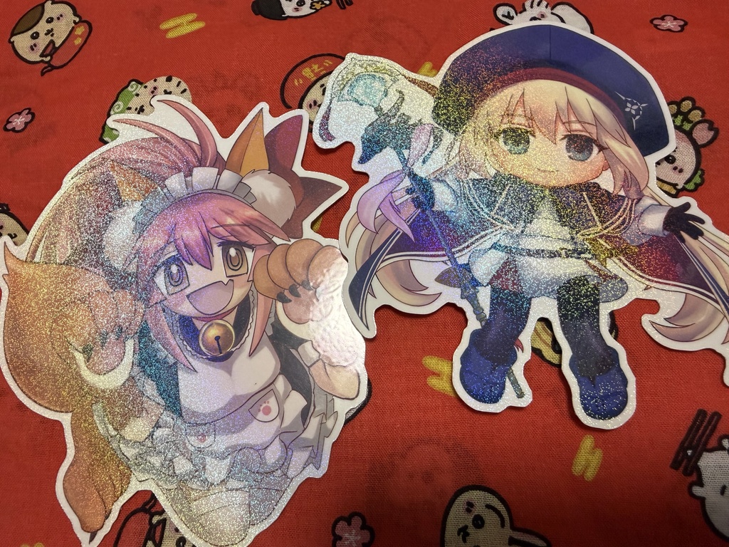 FGO「キラキラ12cmダイカットシールセット」タマモキャット＋キャストリア