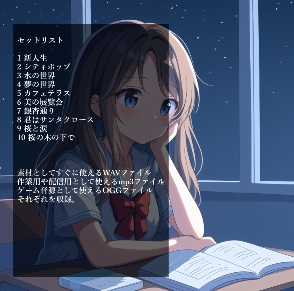 クリエイターに送る、高校生の青春(アオハル)をテーマにしたチルいBGM素材集『思い出のあの場所を巡って』【動画素材/配信用BGM/作業用BGM/chill】