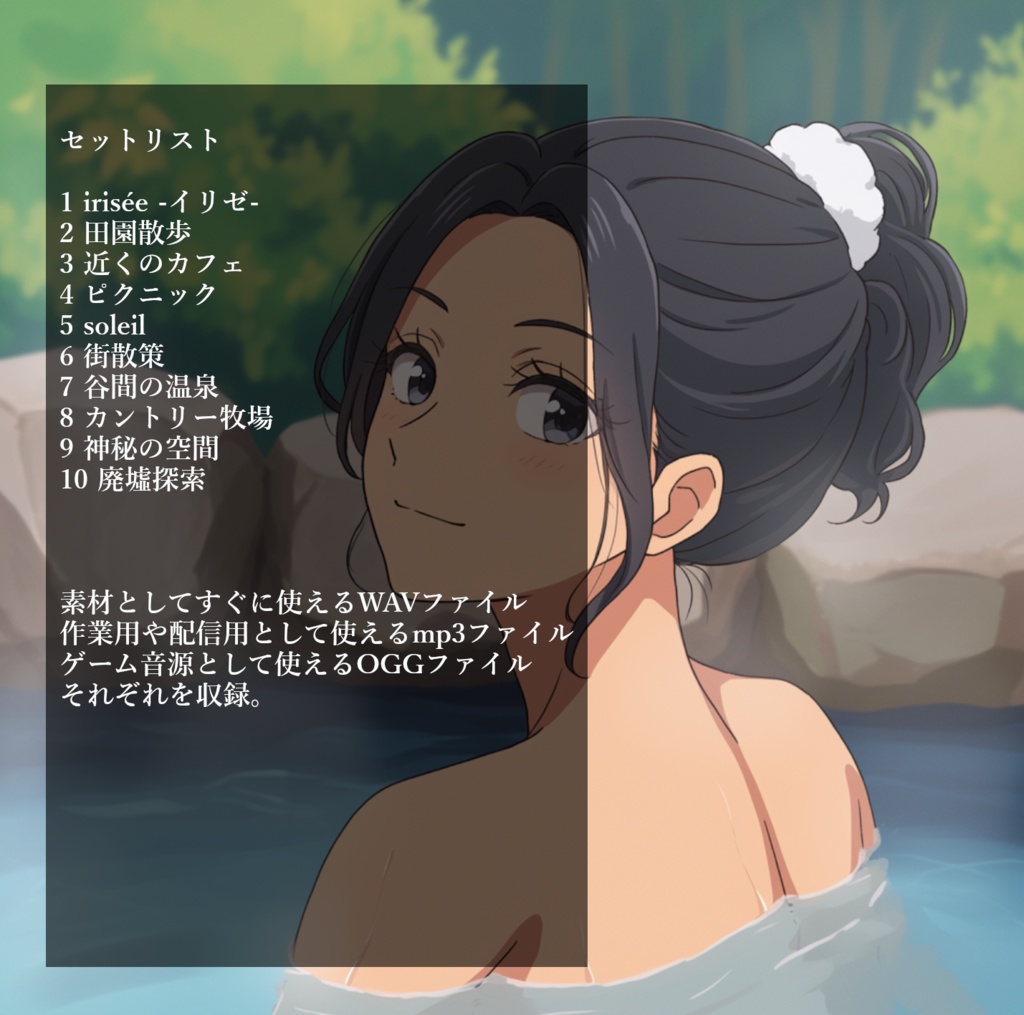 クリエイターに送る、旅行、おでかけ、デートをテーマにした落ち着いたBGMを10曲集めたロイヤリティフリー音楽素材集『あの坂の上で待っている』【ゲーム素材/動画素材/配信用BGM/作業用BGM】