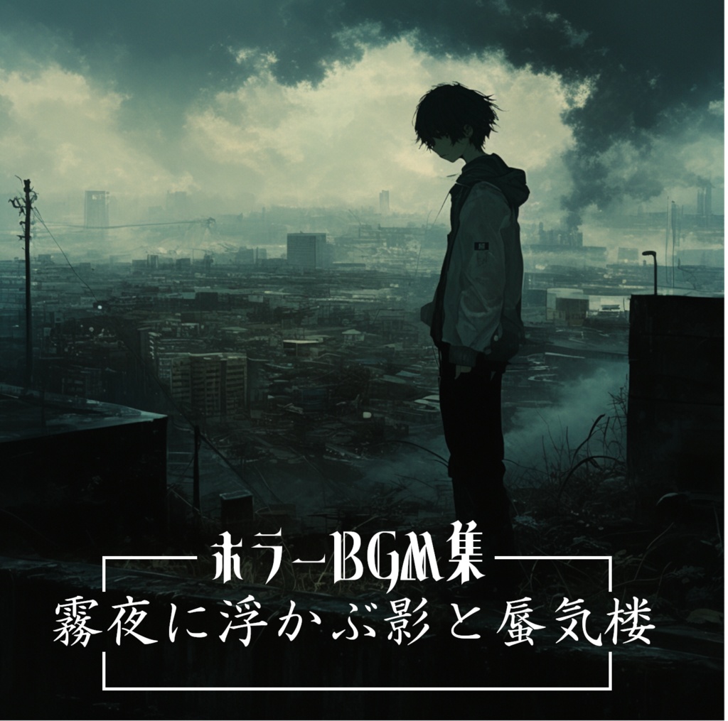 ホラーをイメージした緊張感があるBGM素材集『霧夜に浮かぶ影と蜃気楼』【ゲーム素材/動画素材/配信用BGM/作業用BGM】