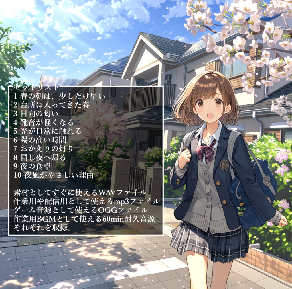 【BGM素材集】Slice of life~やさしい春の中で~【10曲入り】