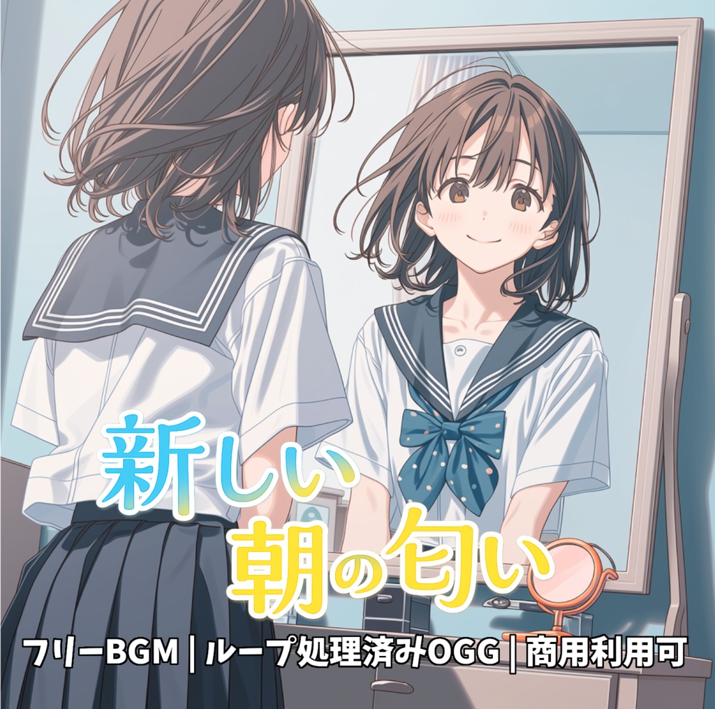 ゲームや配信に使えるフリーBGM『新しい朝の匂い / 黄昏の香り』【ギャルゲー・恋愛ADV向け】