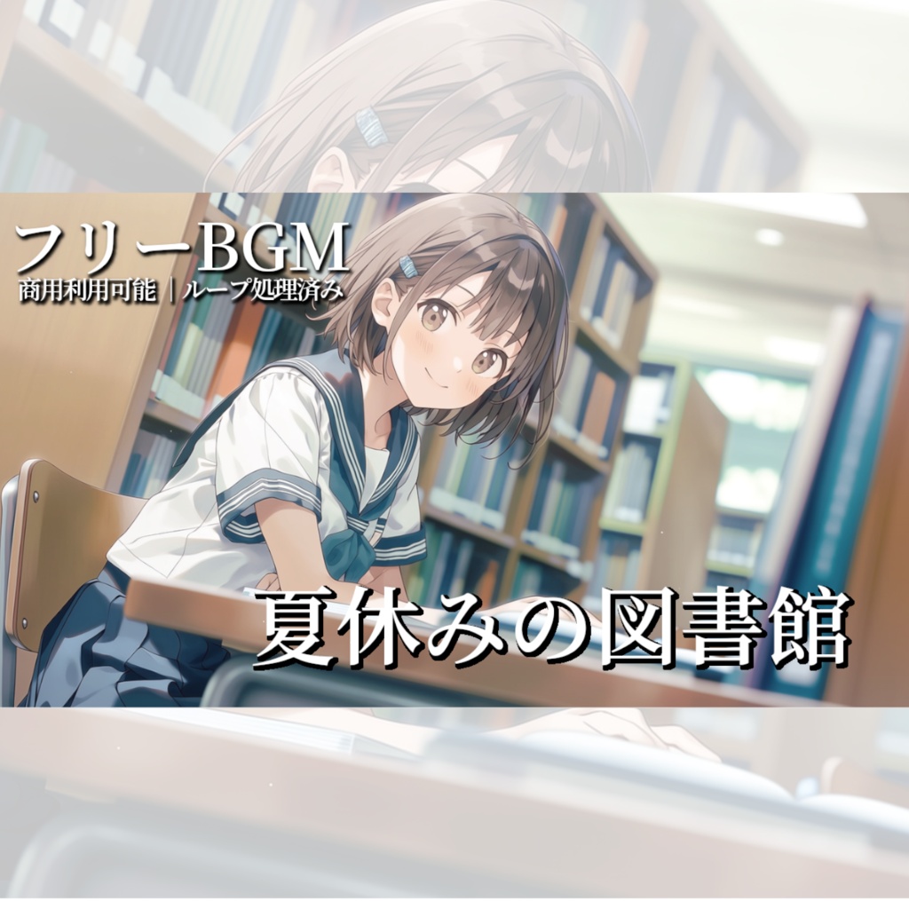 【フリーBGM素材】『夏休みの図書館』≪ゲーム・配信・作業・商用利用可≫