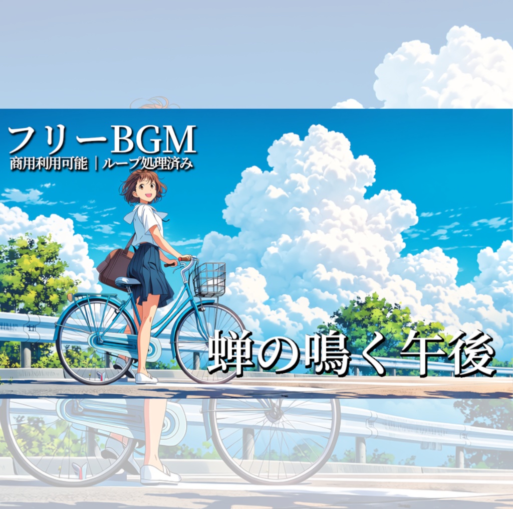 【フリーBGM素材】夏のお出かけ、日常シーン#1『蝉の鳴く午後』≪ゲーム・配信・作業・商用利用可≫