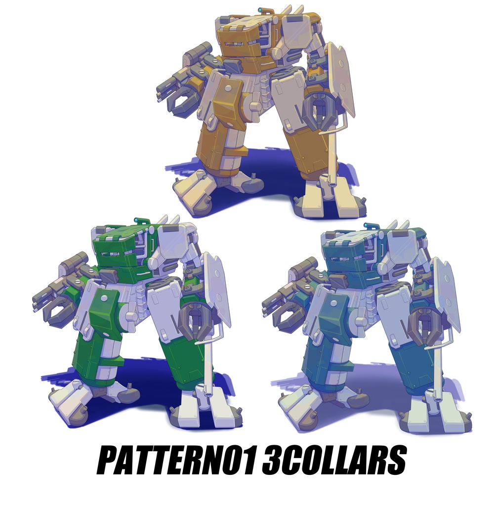 【TTRPG Assets】オリジナルメカ立ち絵素材No.1「機体名:フロッグ」セット【FANA重工】