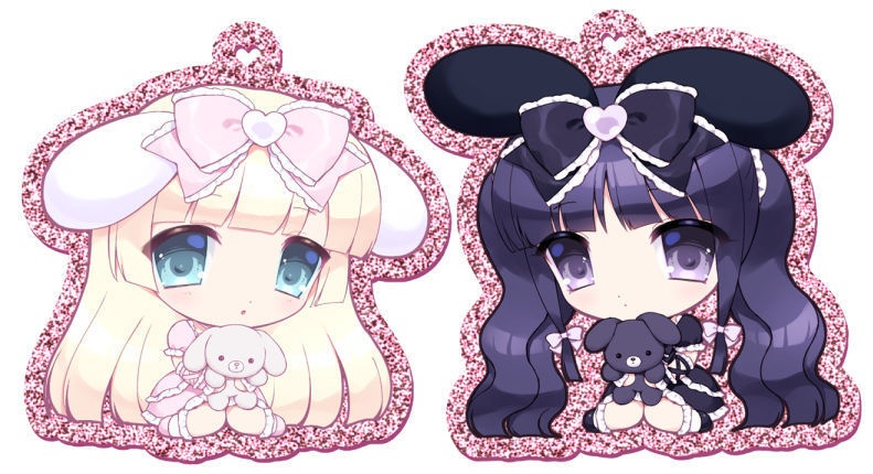 うさみみピンクラメアクキー