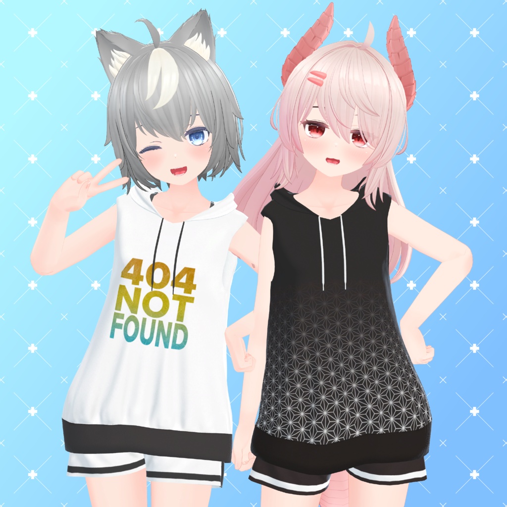 【11アバター対応】Sleeveless Hoodie