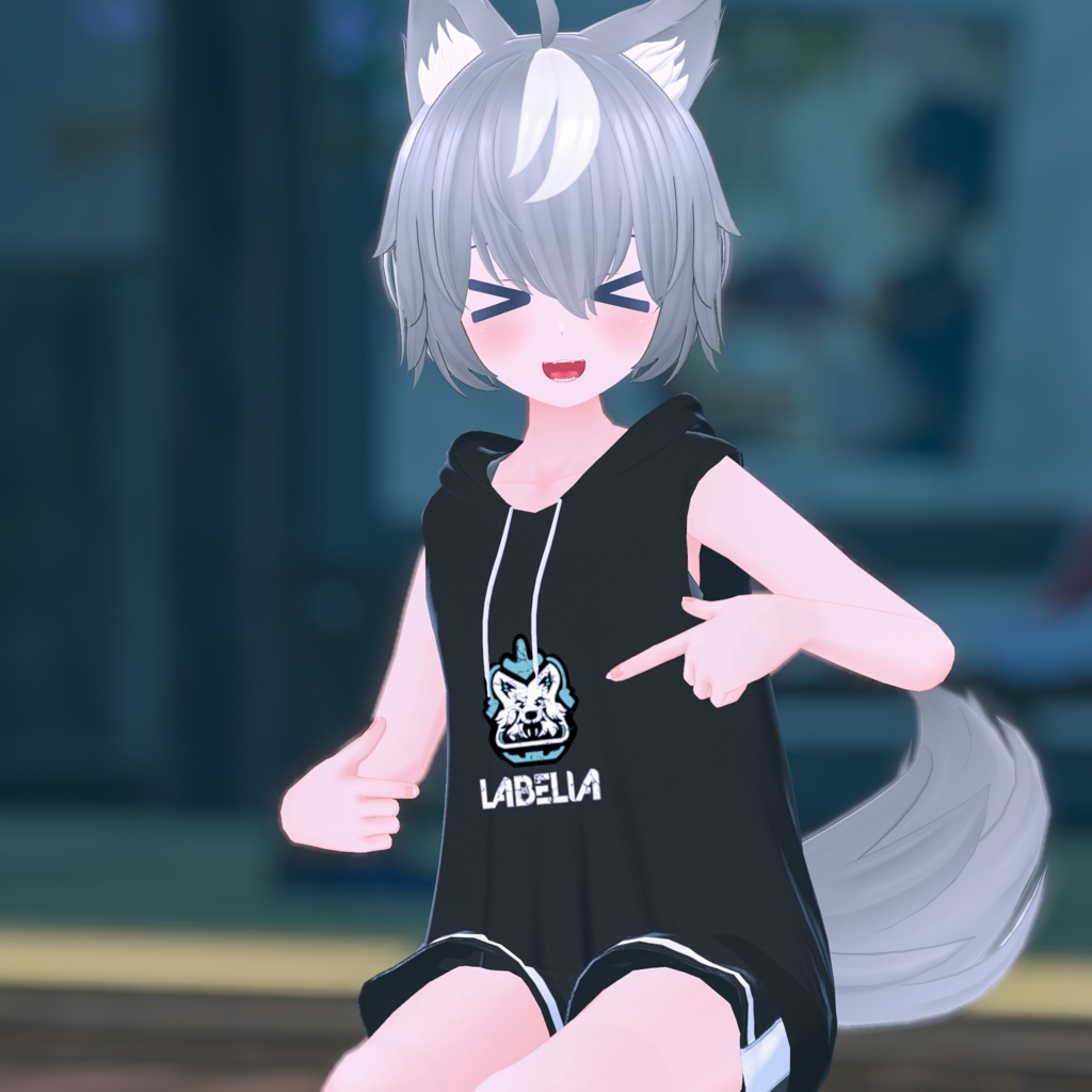 【11アバター対応】Sleeveless Hoodie