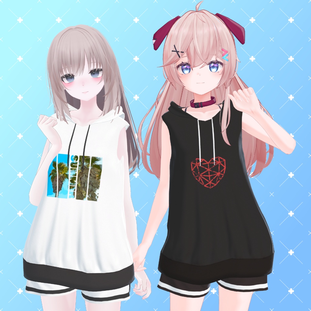 【11アバター対応】Sleeveless Hoodie