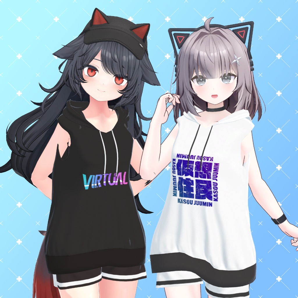 【11アバター対応】Sleeveless Hoodie