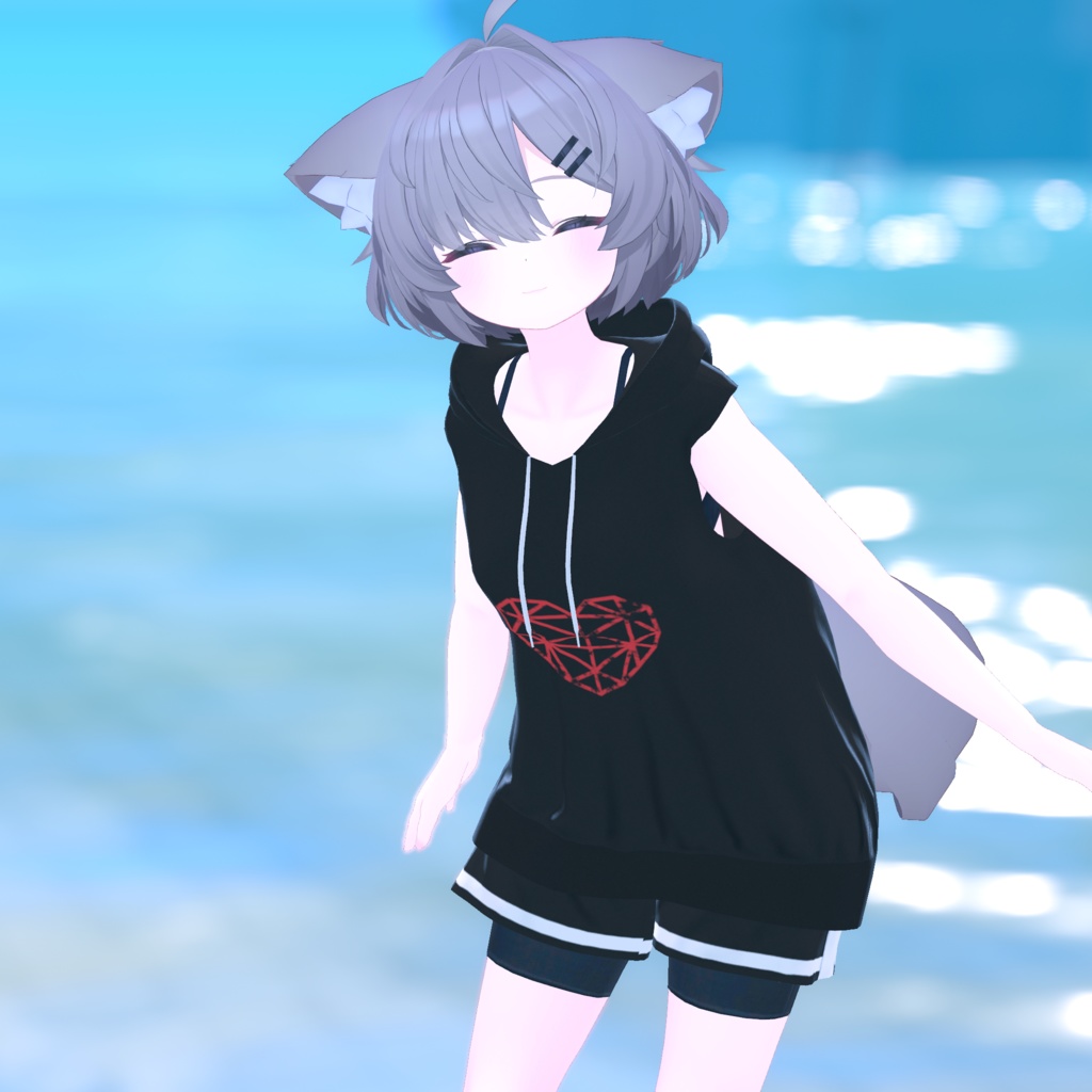 【11アバター対応】Sleeveless Hoodie