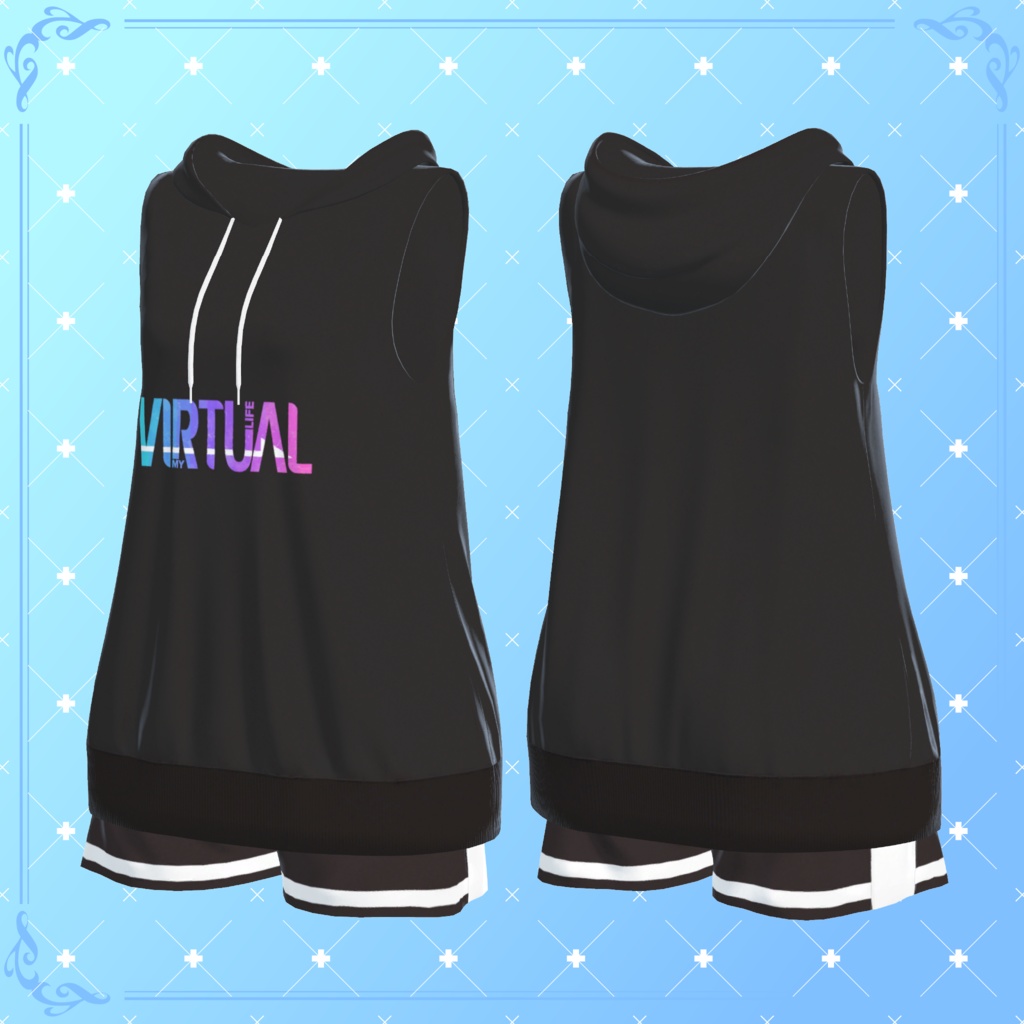 【11アバター対応】Sleeveless Hoodie