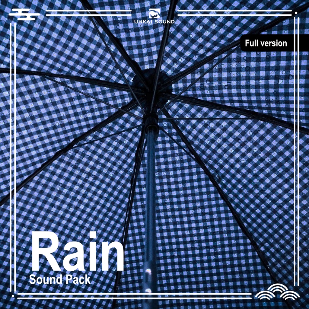 【効果音】雨の効果音素材集 -Rain Sound Pack-
