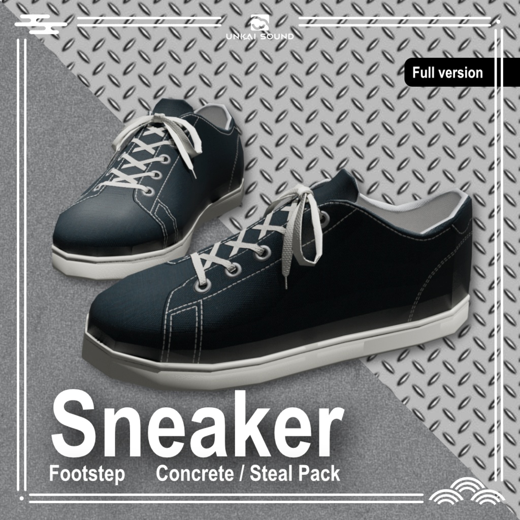 【効果音】スニーカーの足音効果音素材集 -Sneaker Footstep Concrete/Steal Pack-