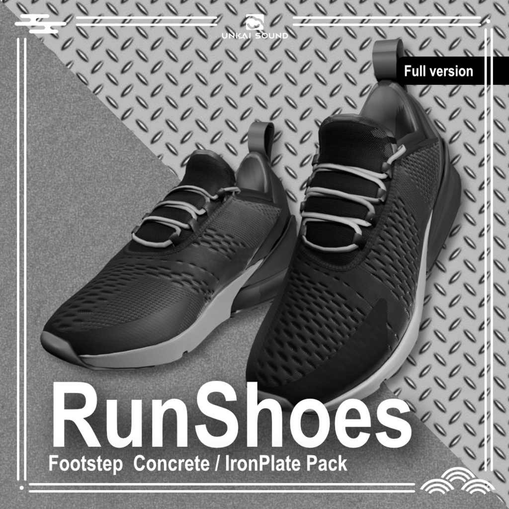 【効果音】運動靴の足音効果音素材集 -Run Shoes Footstep Concrete/Steal Pack-