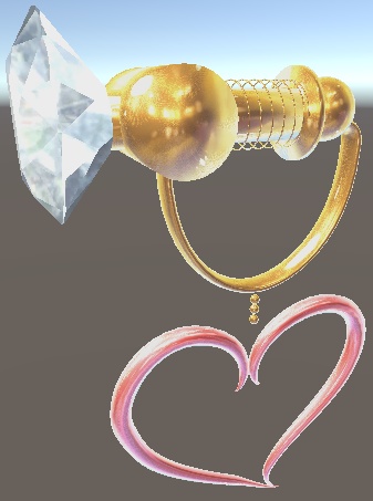 【VRChat想定】イヤリング(チャーム4種)