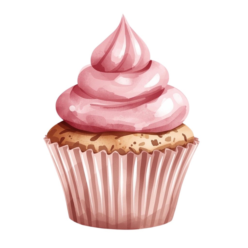 大人かわいい水彩スイーツクリップアート10点セット(PNG透過)