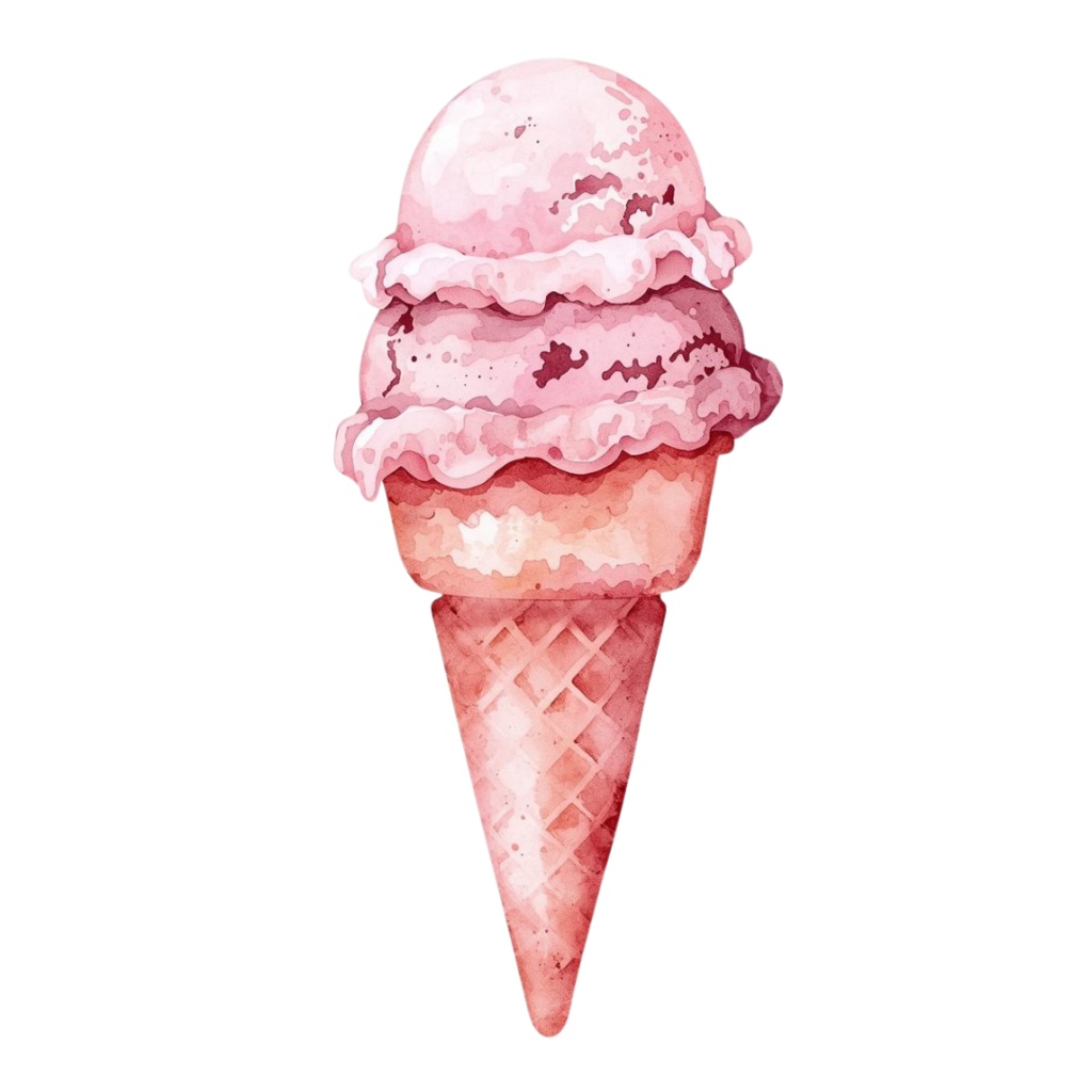 大人かわいい水彩スイーツクリップアート10点セット(PNG透過)