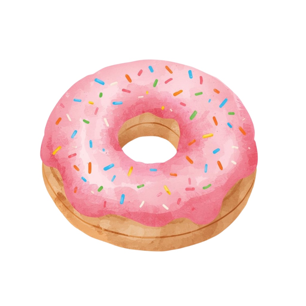 大人かわいい水彩スイーツクリップアート10点セット(PNG透過)