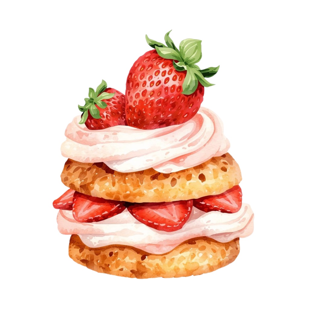 大人かわいい水彩スイーツクリップアート10点セット(PNG透過)