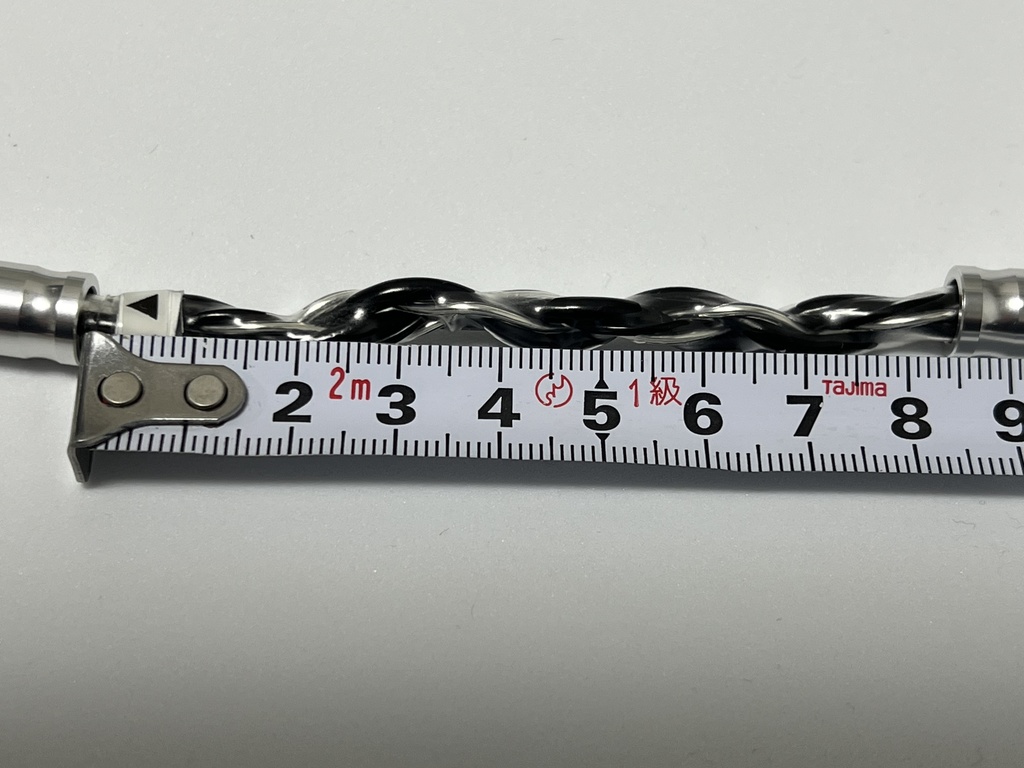 7N+純銀単線 Interconnect(4.4mm - 4.4mm)