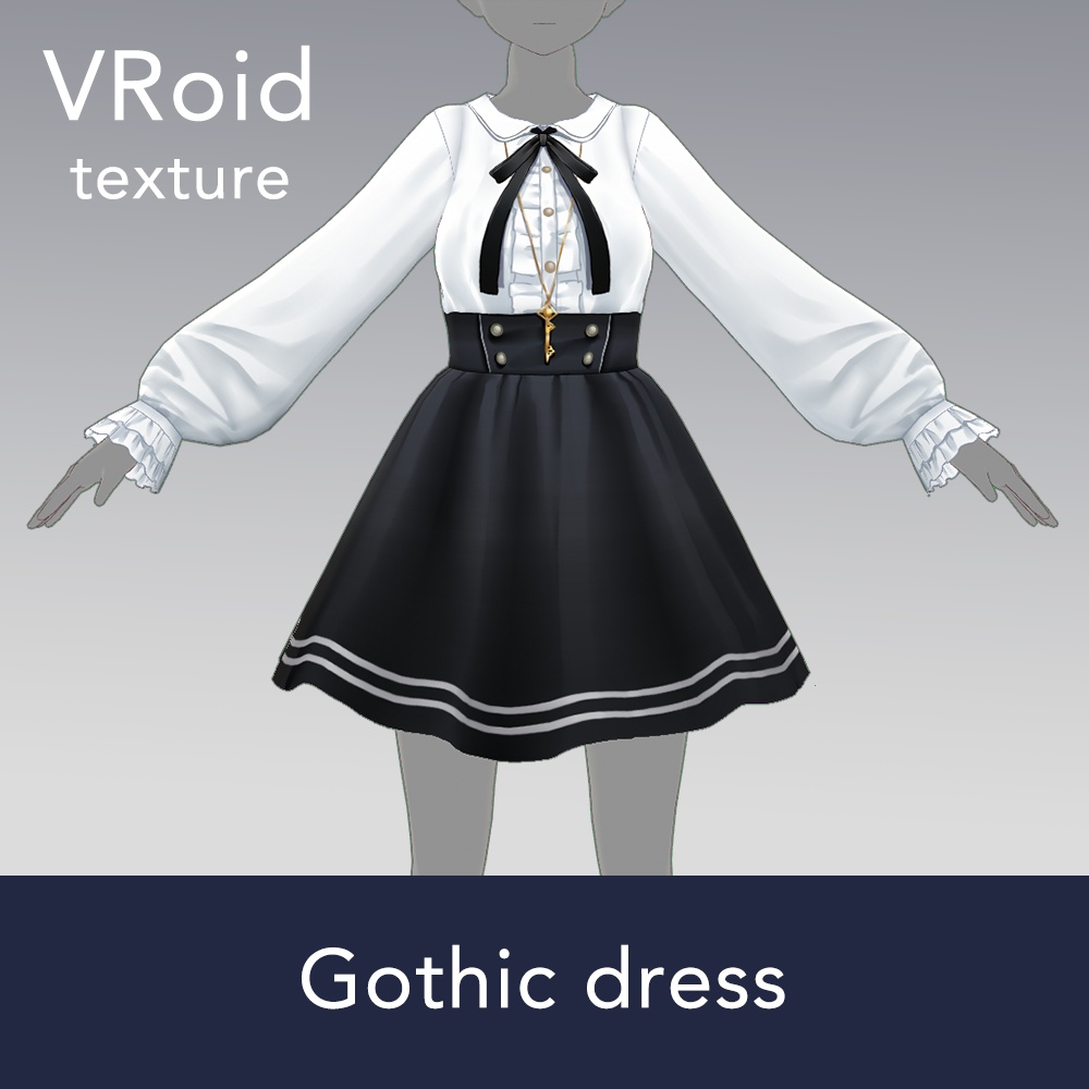 VRoid Texture  Linarias Tears Dress Set  Made in Japan