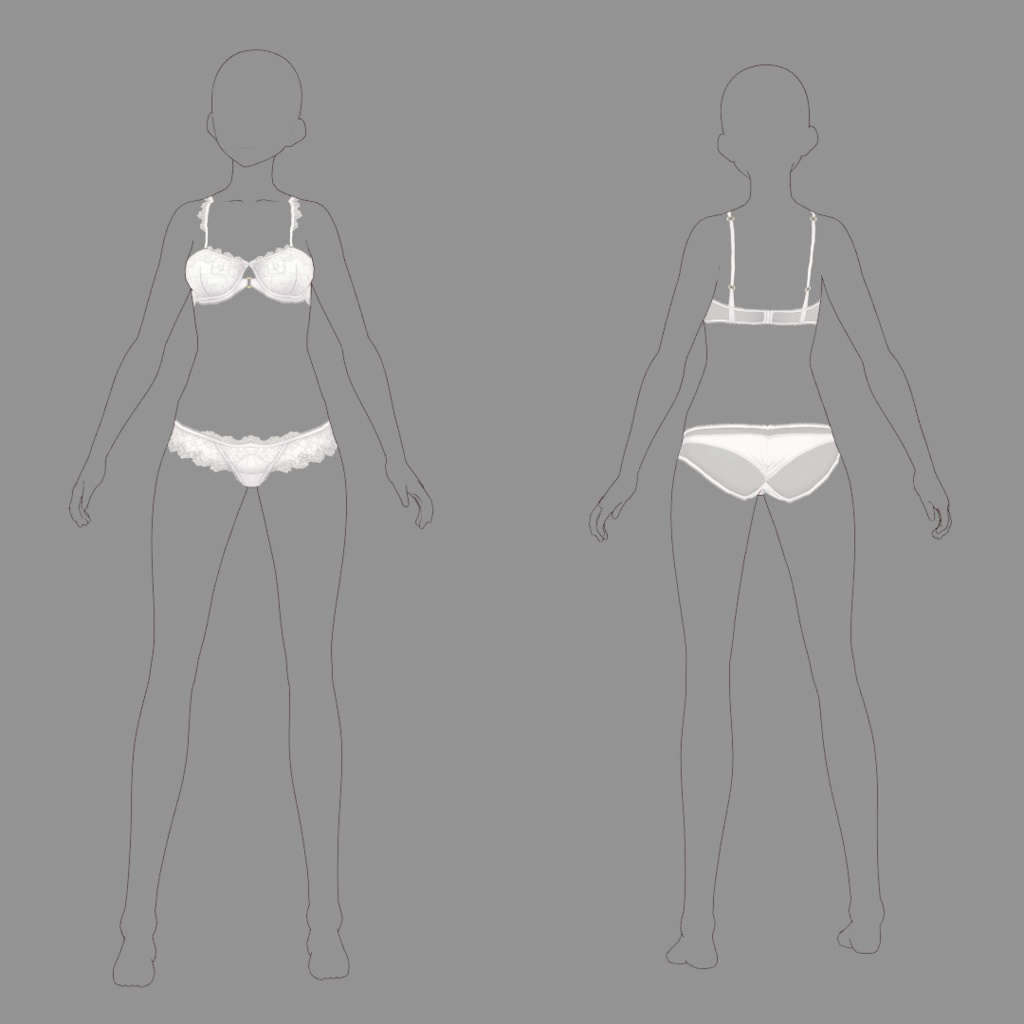 【VRoid texture 06】アンダーウェア